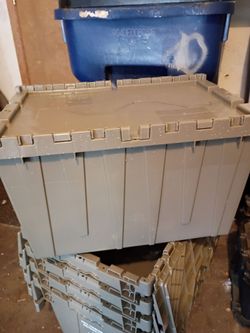 Industrial storage totes hard bottom for sale