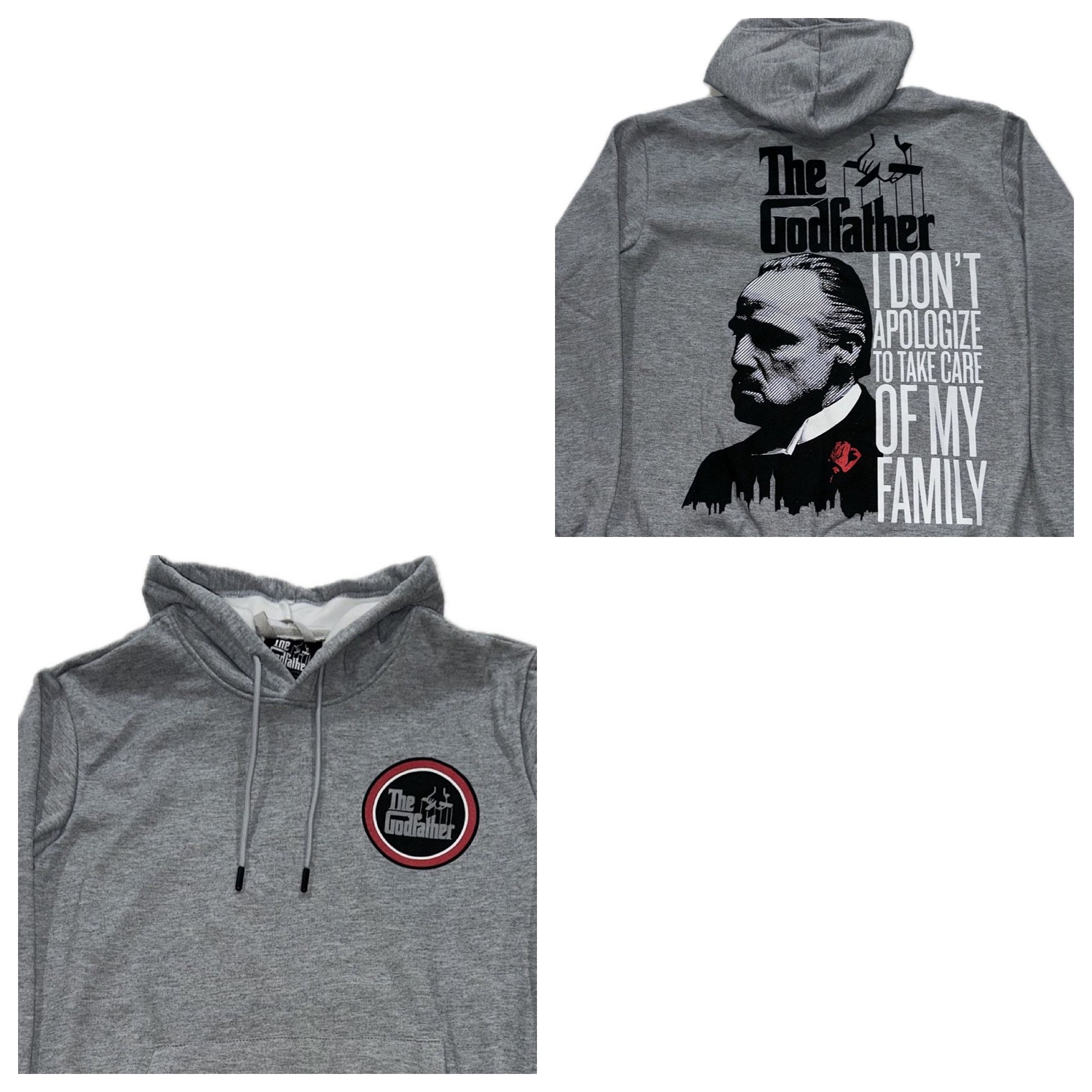 The Godfather Gray Hoodie Sweatshirt Men’s Small & Medium New