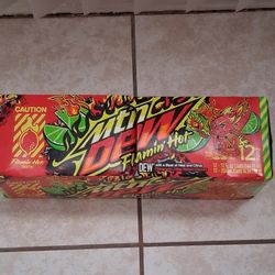 Limited Edition Mountain Dew Flamin Hot 12 Pack 