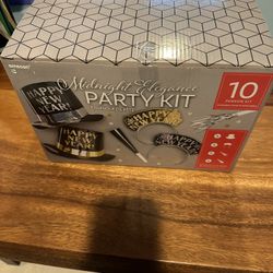 New Year Eve Party Hats And Banner