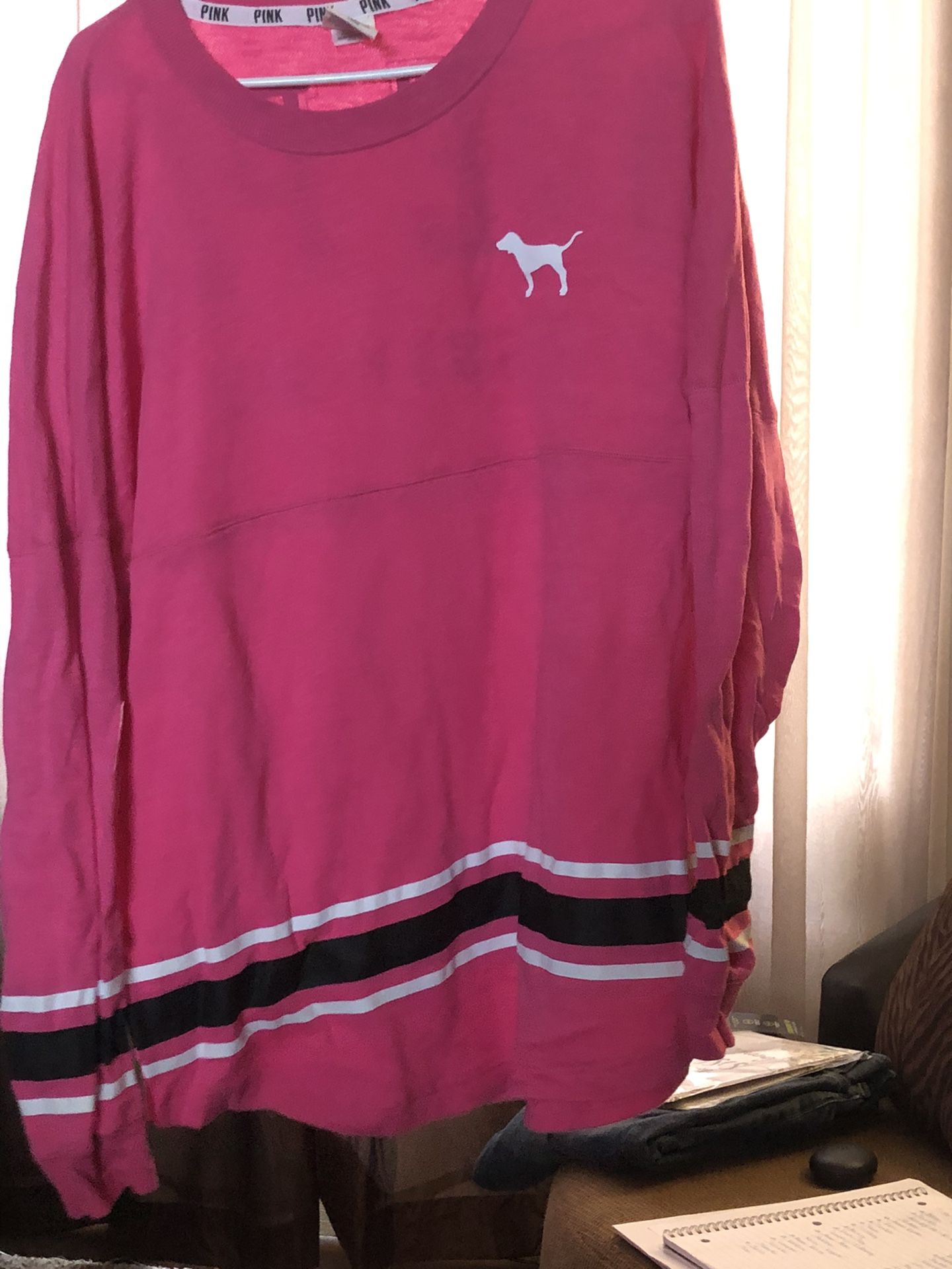 Love Pink Quarter Zip Sweatshirt