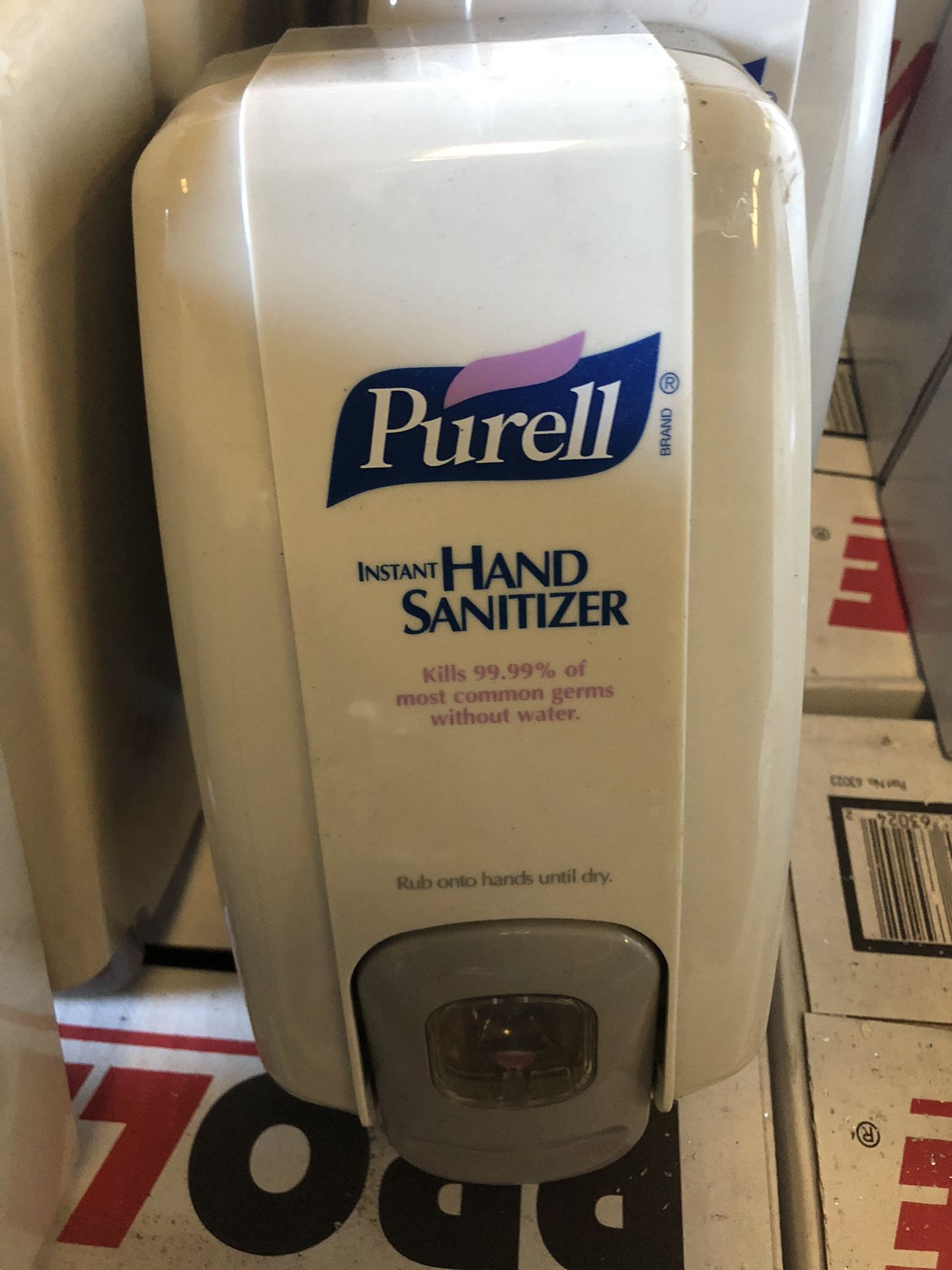 Purell hand sanitizers