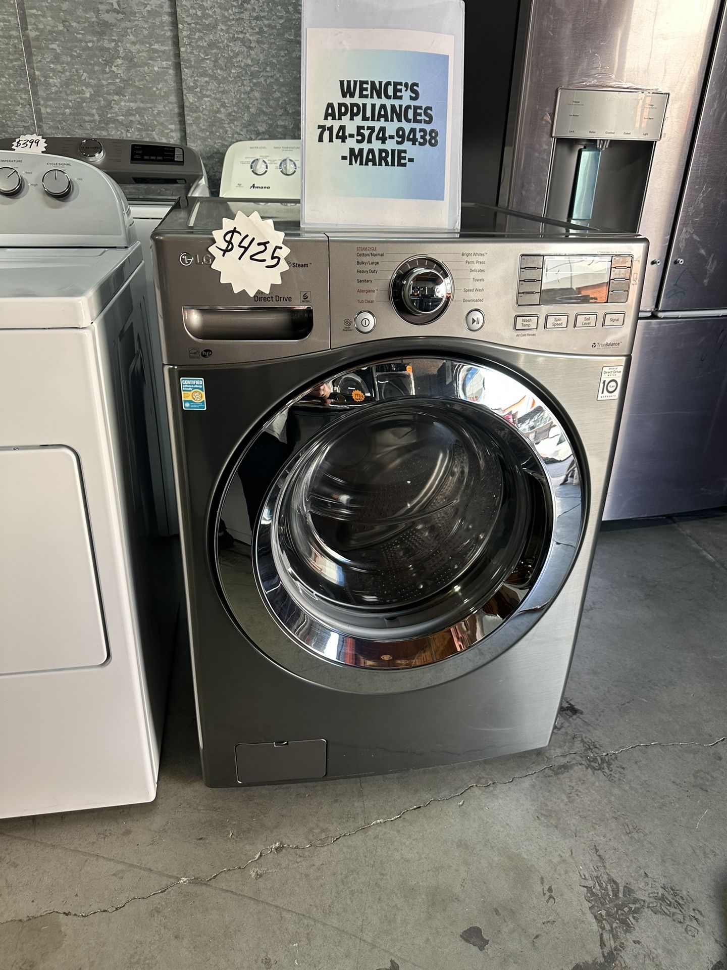 LG FRONT LOAD WASHER WITH STEAM