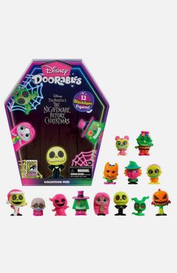 Disney Doorables Nightmare Before Christmas Blacklight Set