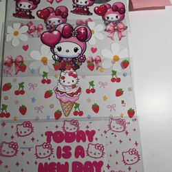 16oz Cup Wraps Hello Kitty