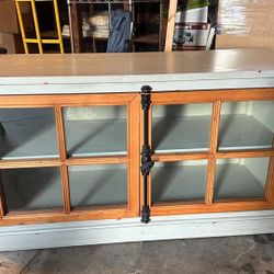 Rustic Wooden TV Display Stand