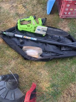 Greenworks electric pole chainsaw corded