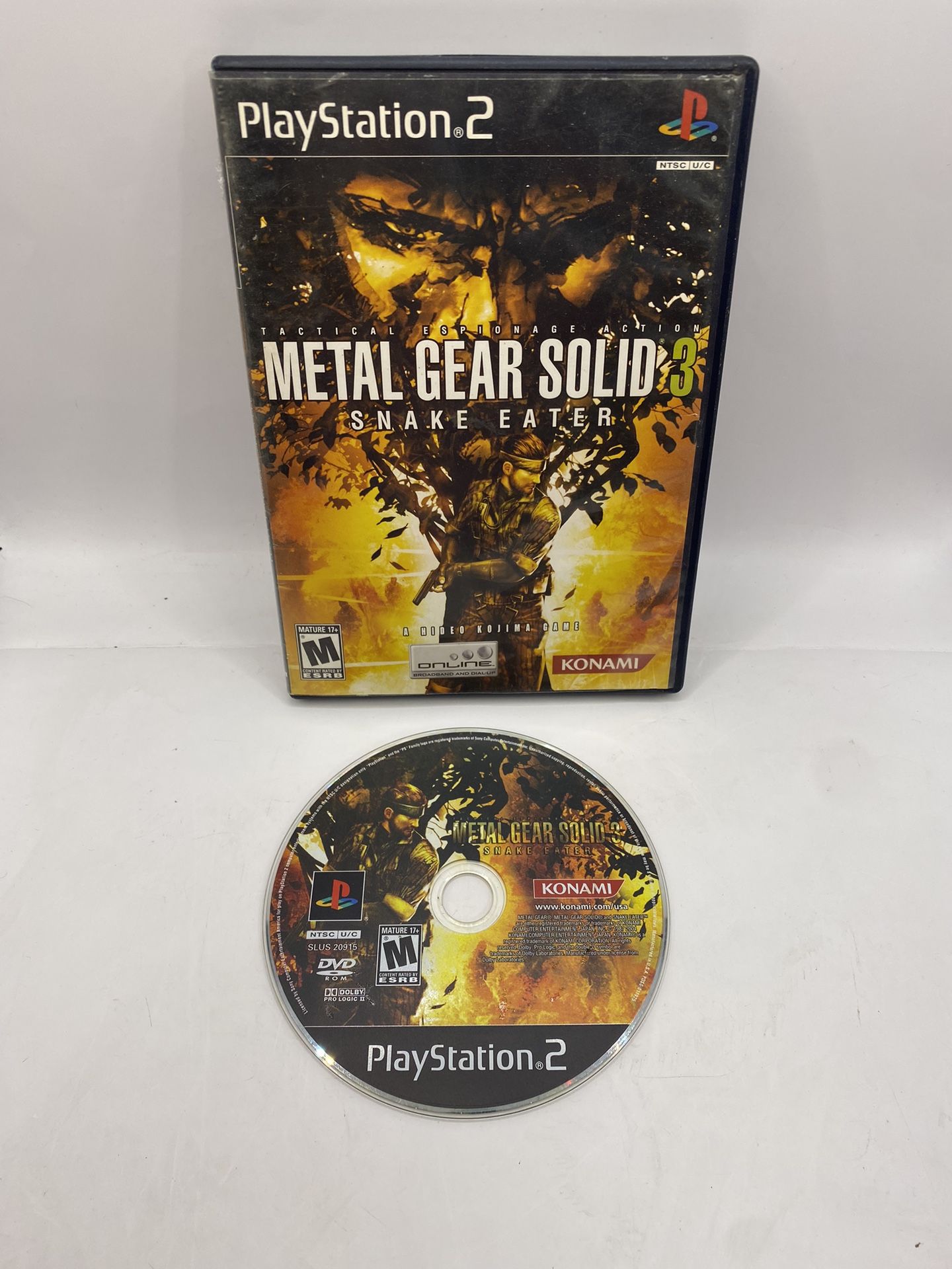 Metal Gear Solid 3 Snake Eater (PlayStation 2, PS2) Black Label CIB No Manual