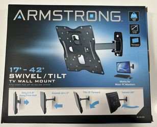 BRAND NEW IN BOX Armstrong 17"-42" Swivel/ Tilt TV Wall Mount Armstrong 17"-42" Swivel/ Tilt TV Wall Mount