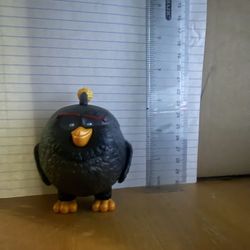 2016 The Angry Birds Movie Black Bomb Bird # 3 Figure McDonald’s Happy Meal Toy