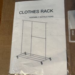 Roll Around Steel Clothes Rack