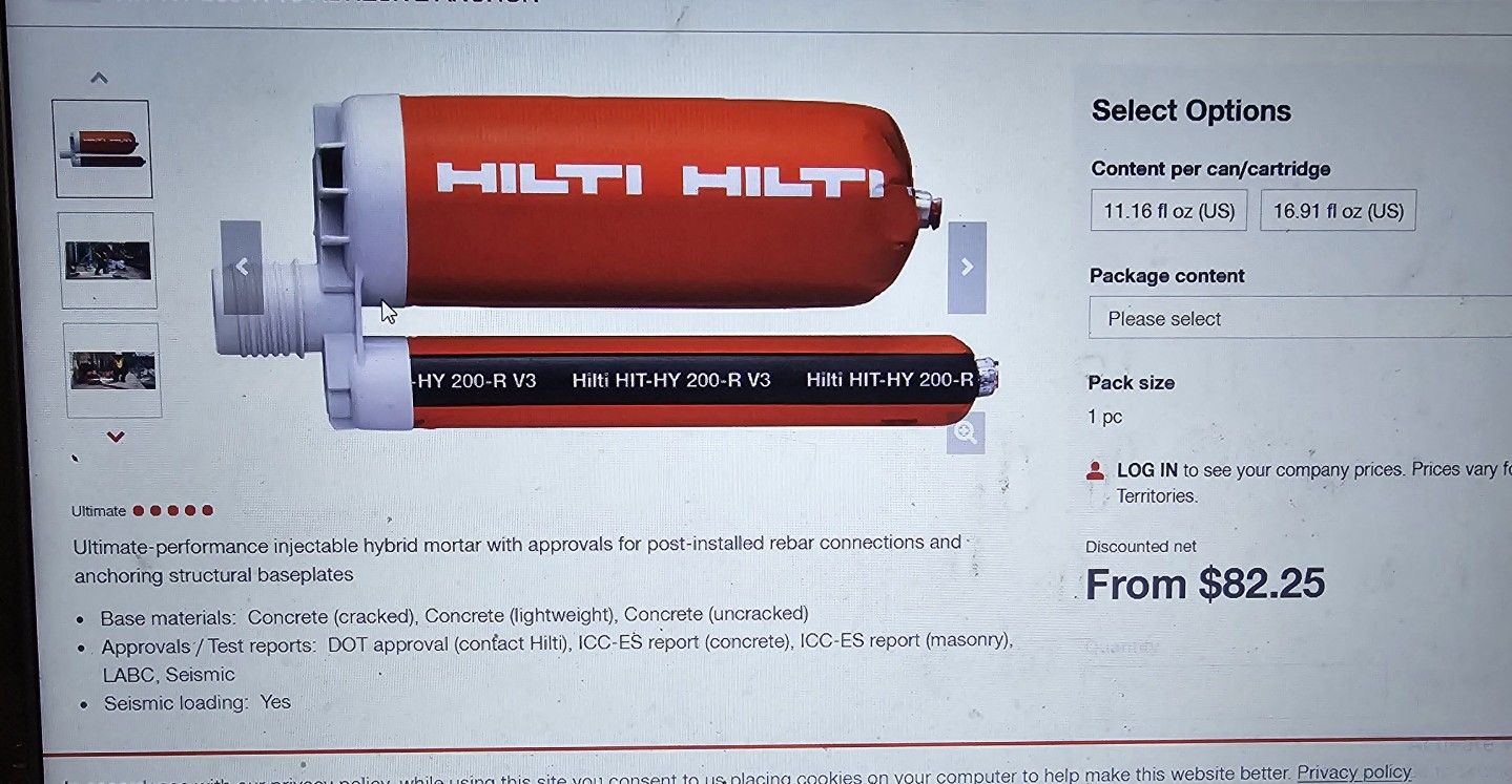 HILTI Epoxy & Epoxy Electric Gun