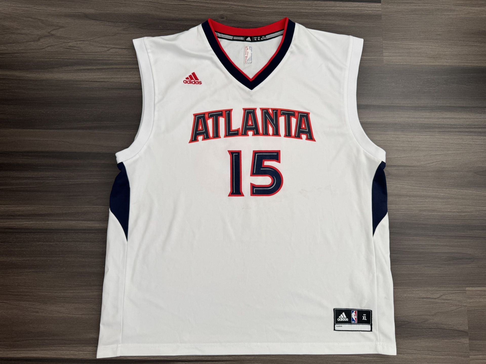 Adidas Atlanta Hawks Moore #15 White NBA Jersey Men’s Size XL
