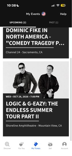 G Eazy + Logic Tickets x2