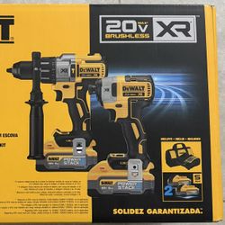 Dewalt Brushless 20V Max XR Hammer drill/ Impact Driver combo kit  (DCK299H2)