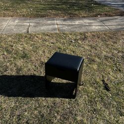 Black Ottoman Stool