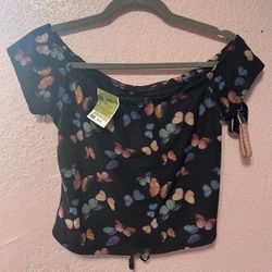 Butterfly Crop top/shirt