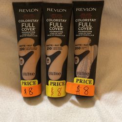 REVLON COLORSTAY FULL COVER $8  EACH