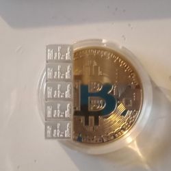 1oz Gold Bitcoin / 5g VALCAMBI Silver Bundle 