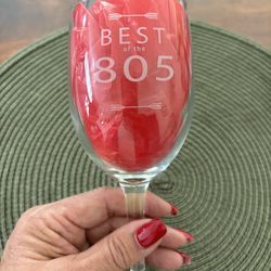 Embossed “Best of 805” wine/water glasses