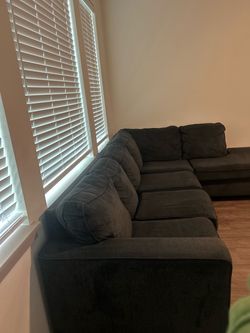 Used navy blue sectional Sofa