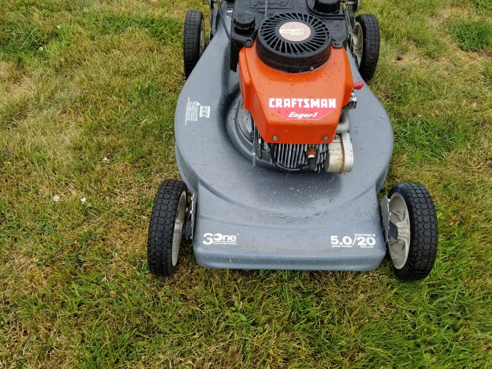 Craftsman eagle one push mower 20 inch