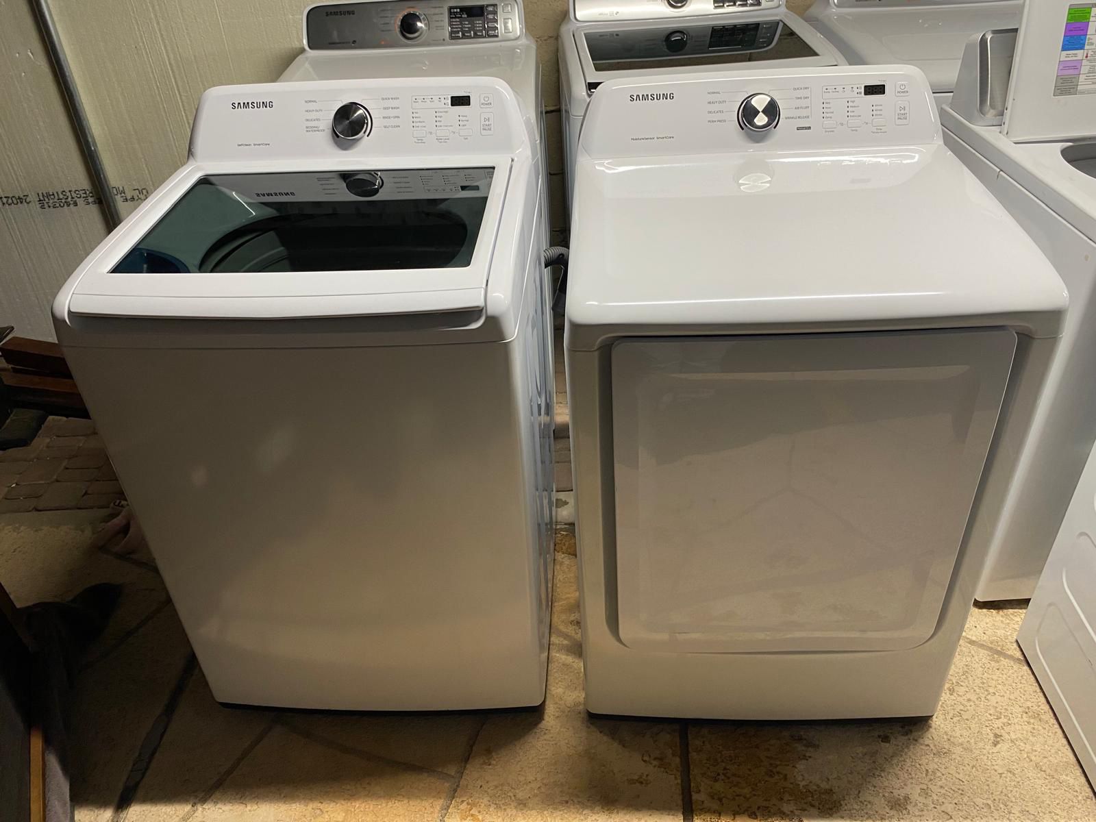 Samsung Washer And Electric Dryer High Efficiency King Size Capacity
