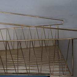 IKEA KALLAX WIRE SHELFT BASKET BRASS COLOR