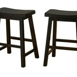 Black Wooden Stools