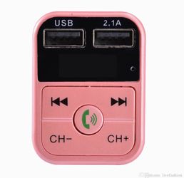 Wireless Bluetooth Car kit handsfree talk MP3 player fm transmitter dual car charger