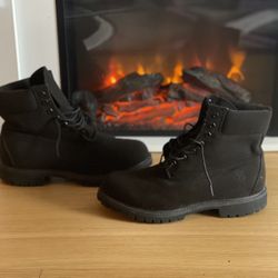 Black Thread Timberland Boots Size 9