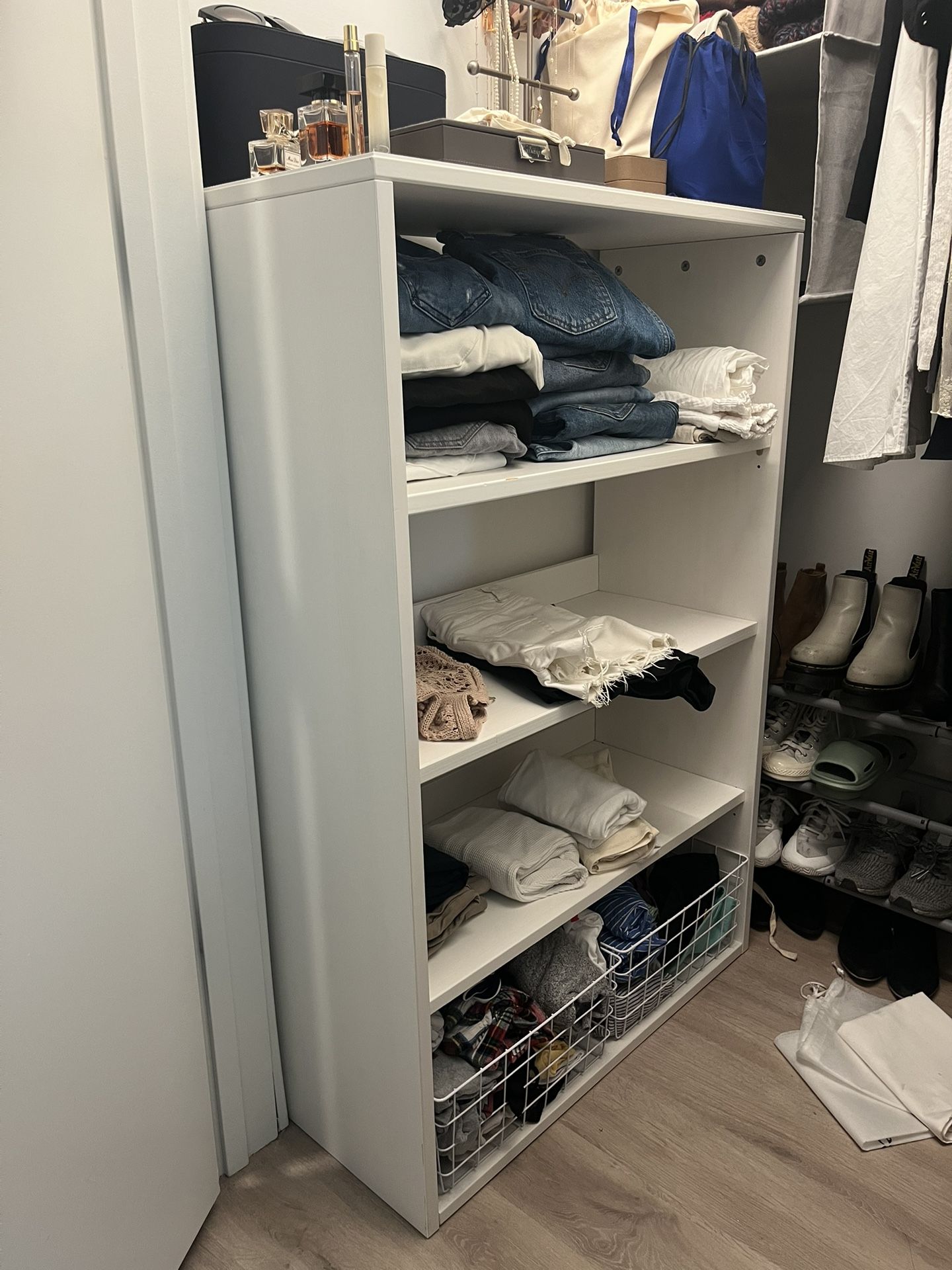 White Shelving IKEA 4 Shelves