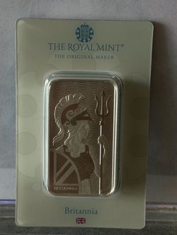 Royal Mint 100g 999 Fine Silver Bar