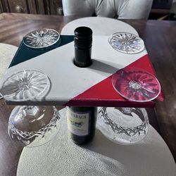 4 Glasses Wine Caddy