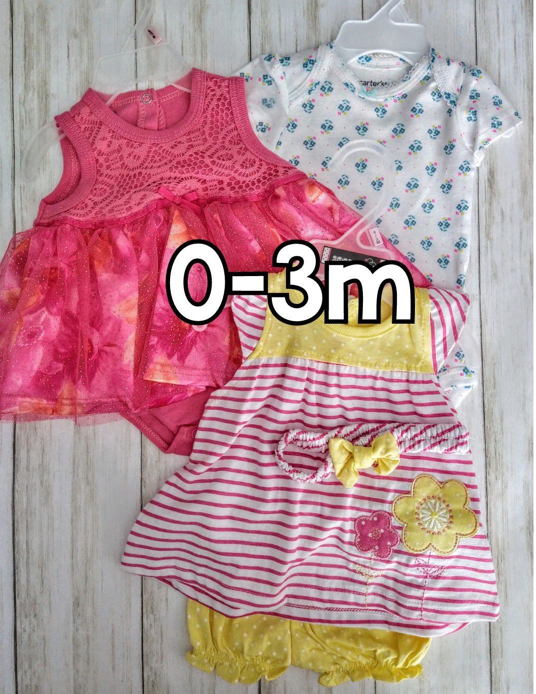 Baby Girl Outfits - Flowers & Stripes