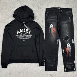 Amiri Hoodie size L/XL Jeans size 36
