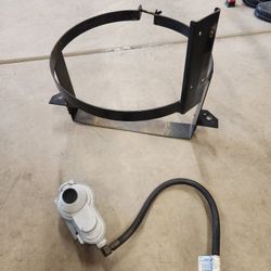 20lb Propane tank trailer mounting bracket with regulator