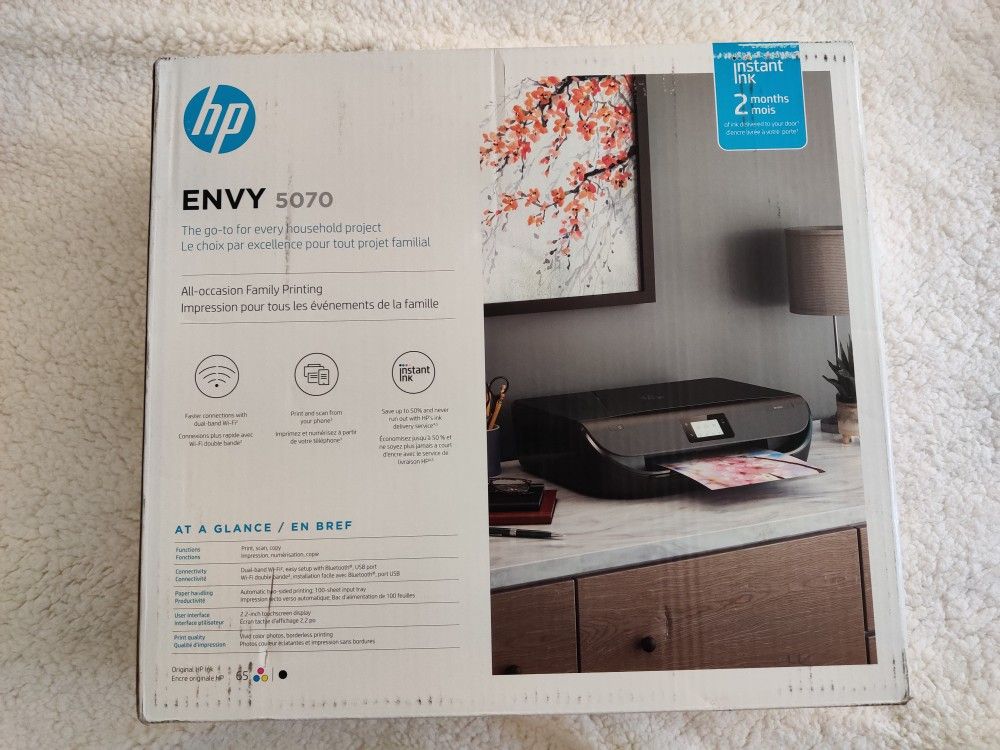 HP ENVY 5070 Wifi All in one Wireless color Printer [sealed box]