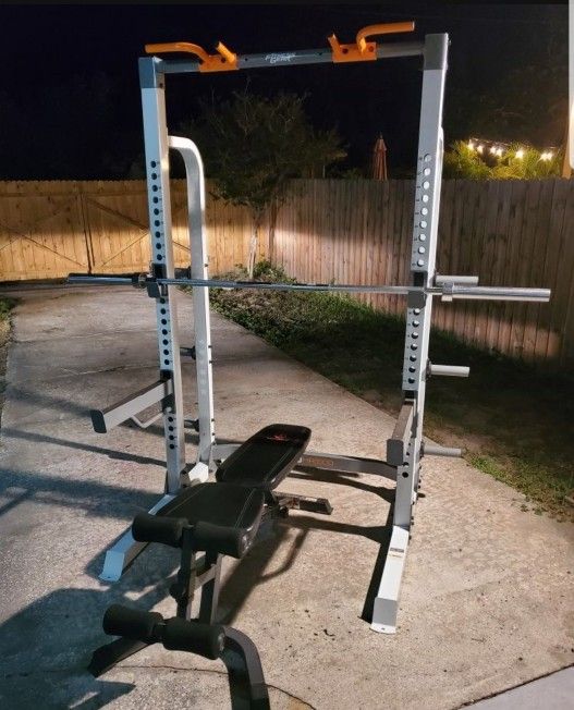 Fitness PRO HR 500 weight bench/squat rackÂ