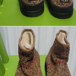 Ugg leopard/cheetah print boots