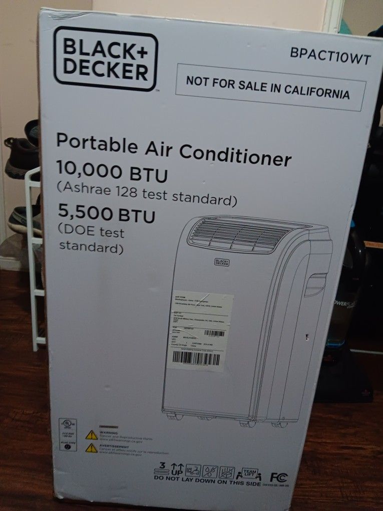 BLACK AND DECKER PORTABLE AIR CONDITIONER