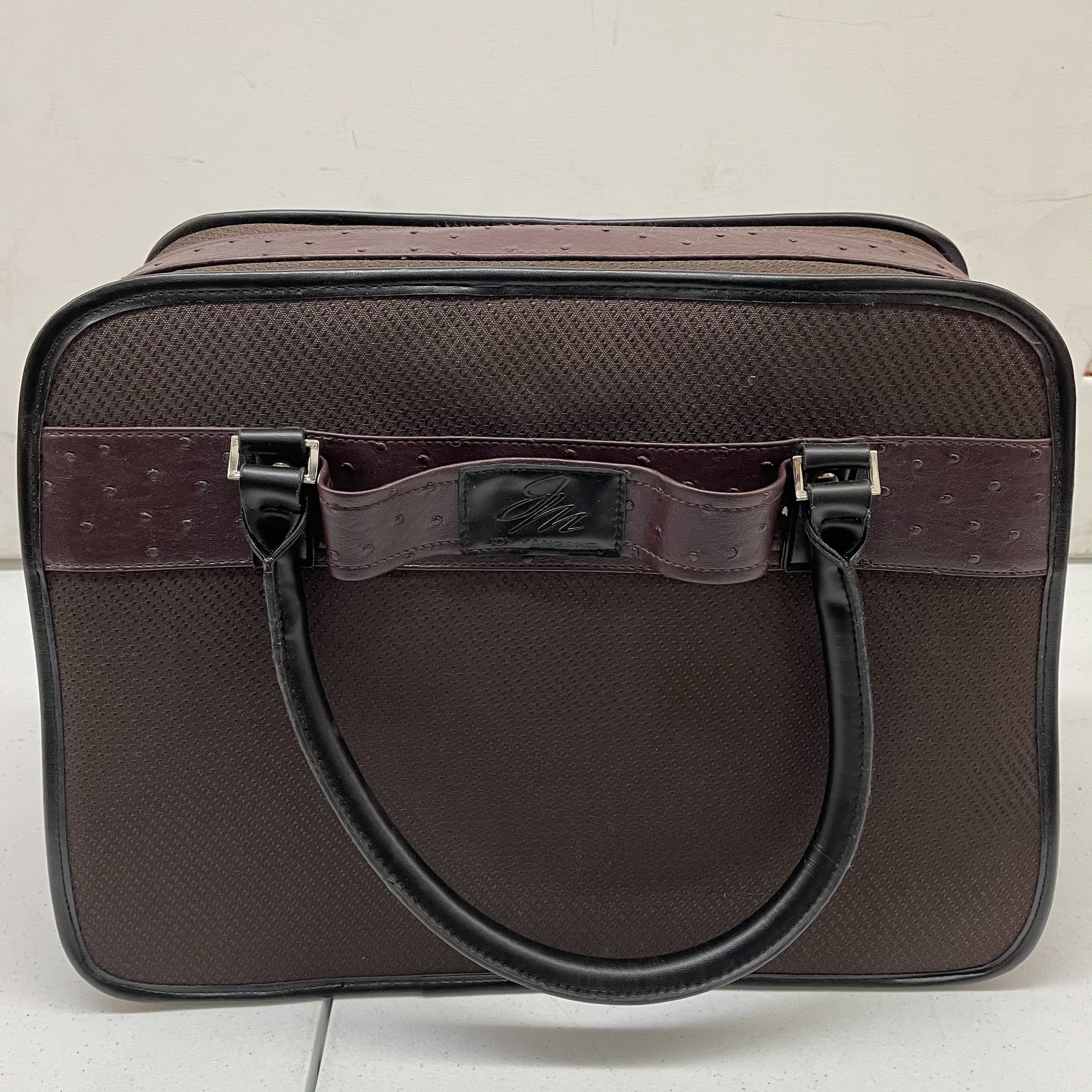 Joy Mangano Brown Organizer Travel Bag – Multi-Pocket Carry-On Tote