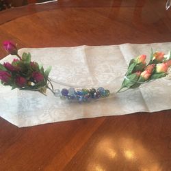 13” New Decorative Glass Vase.