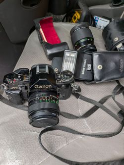 Camera CANON A-1  WIHT ACCESORIOS