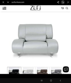 Zuri Furniture Premium Leather Armchair