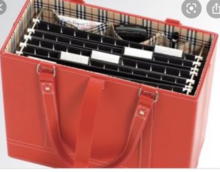 Jamie Raquel Red File Tote