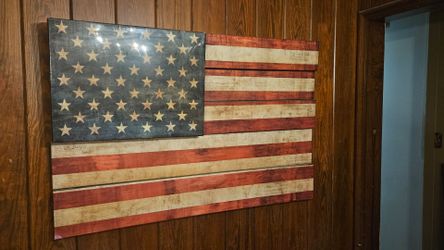 American flag wall art