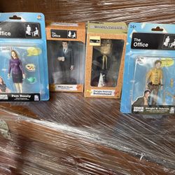 5 New THE OFFICE SHOW LOT - Plant : Michael Scott-Dwight-Pam ( Figures/bobble heads 