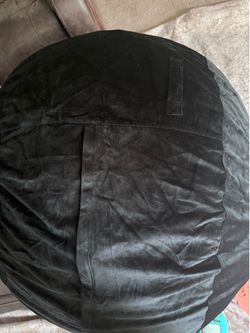 Black Velvet Bean Bag Chair
