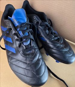Adidas Youth Black & Blue Soccer Cleats Size 6 US